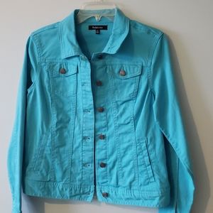 Relativity Turquoise Jean Jacket